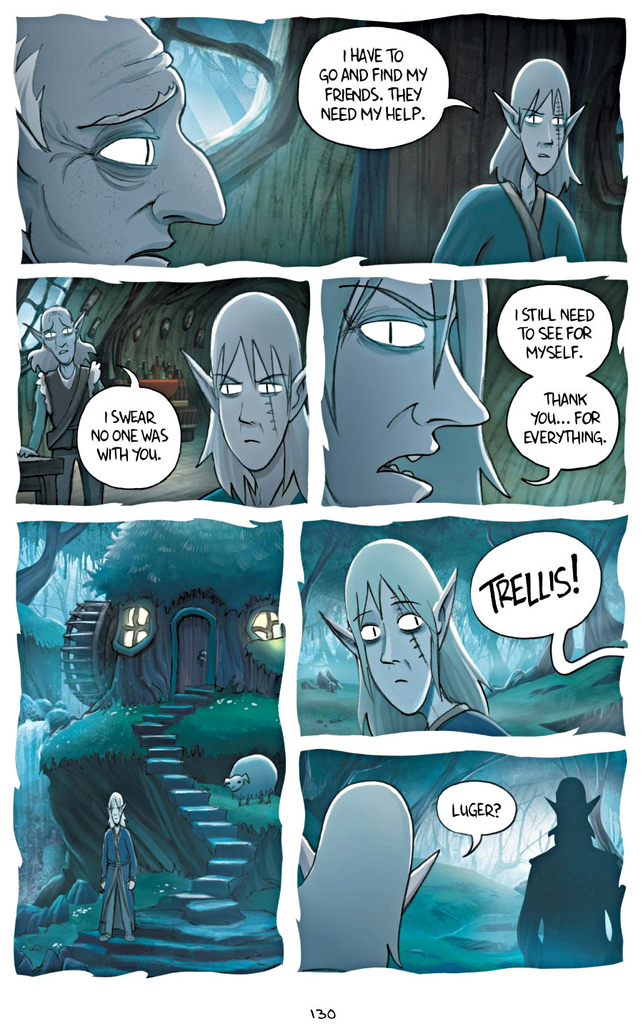 page 130 of amulet 5 prince of the elves graphic novel