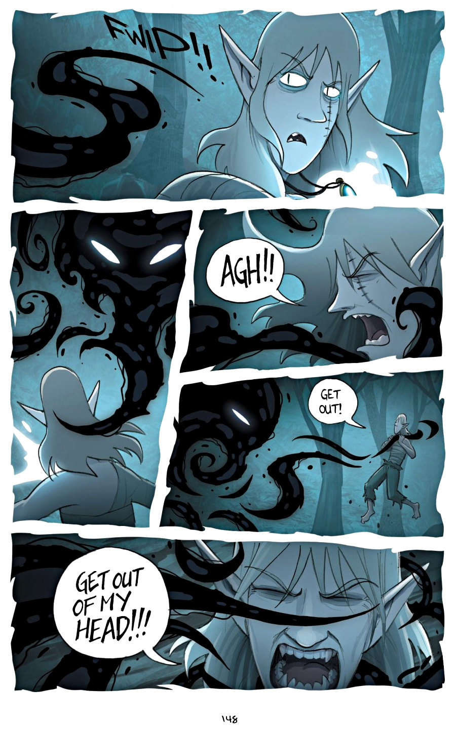 page 148 of amulet 5 prince of the elves graphic novel