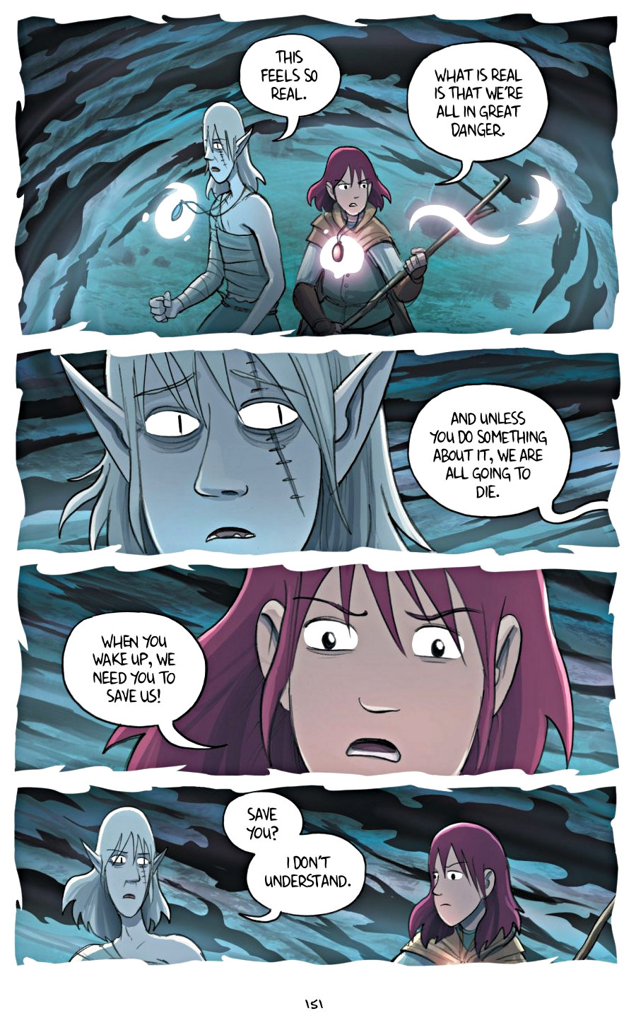page 151 of amulet 5 prince of the elves graphic novel