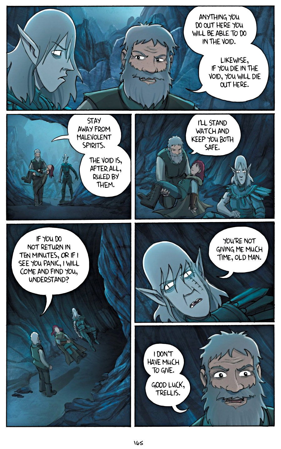 page 165 of amulet 5 prince of the elves graphic novel