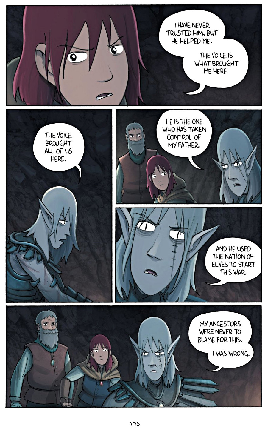 page 176 of amulet 5 prince of the elves graphic novel