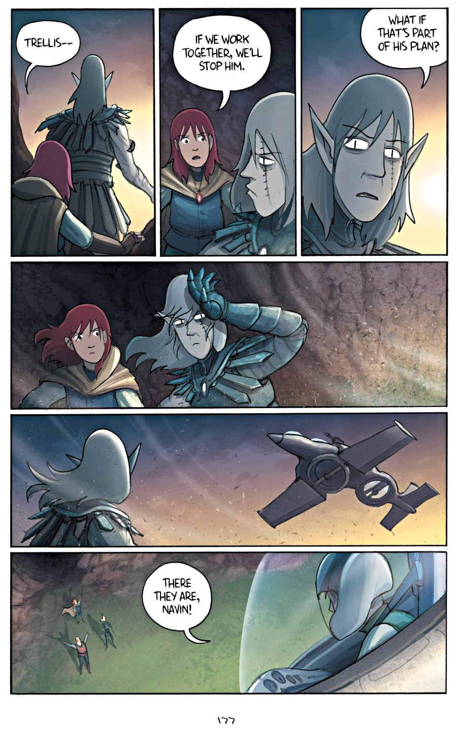 page 177 of amulet 5 prince of the elves graphic novel