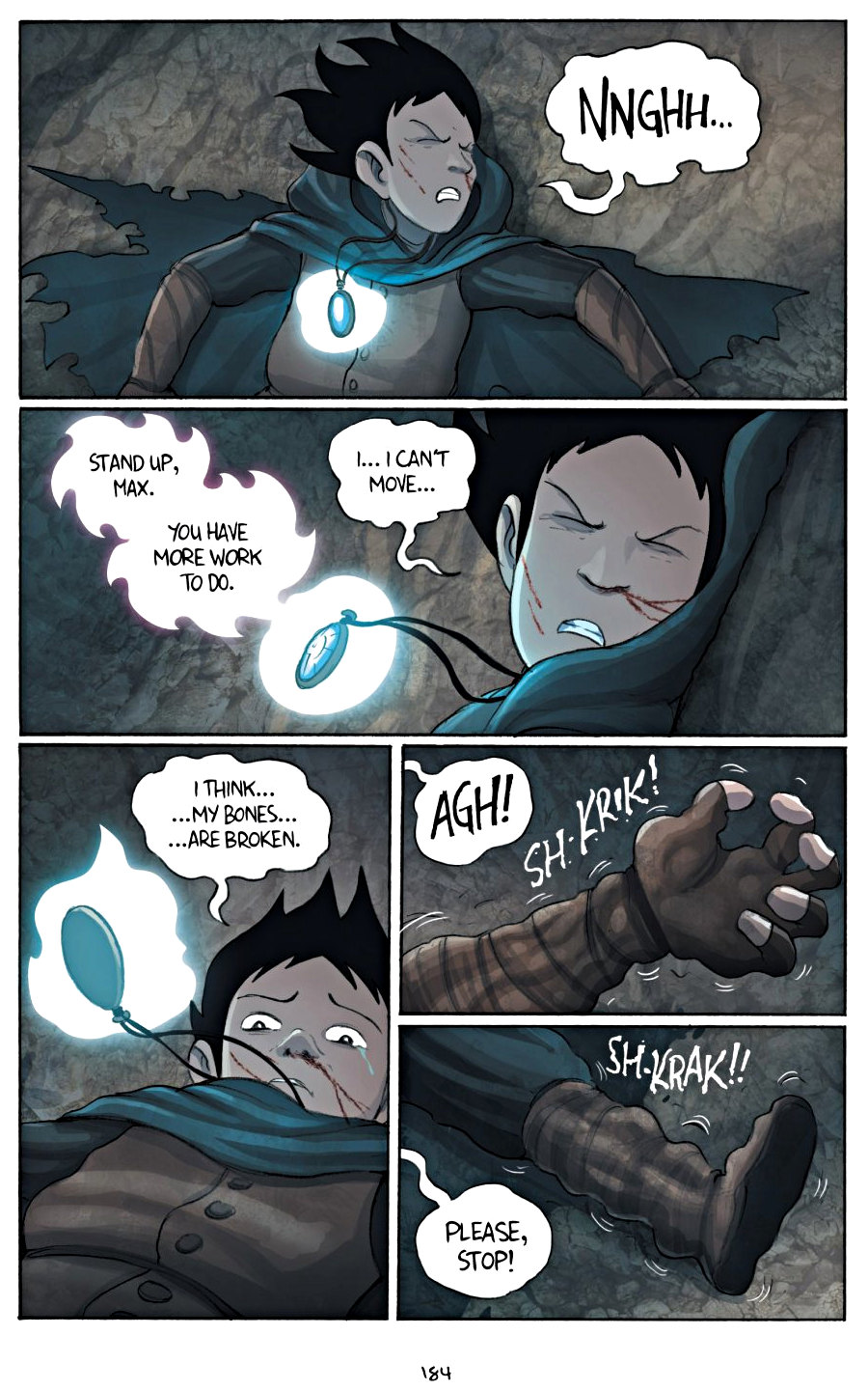 page 184 of amulet 5 prince of the elves graphic novel