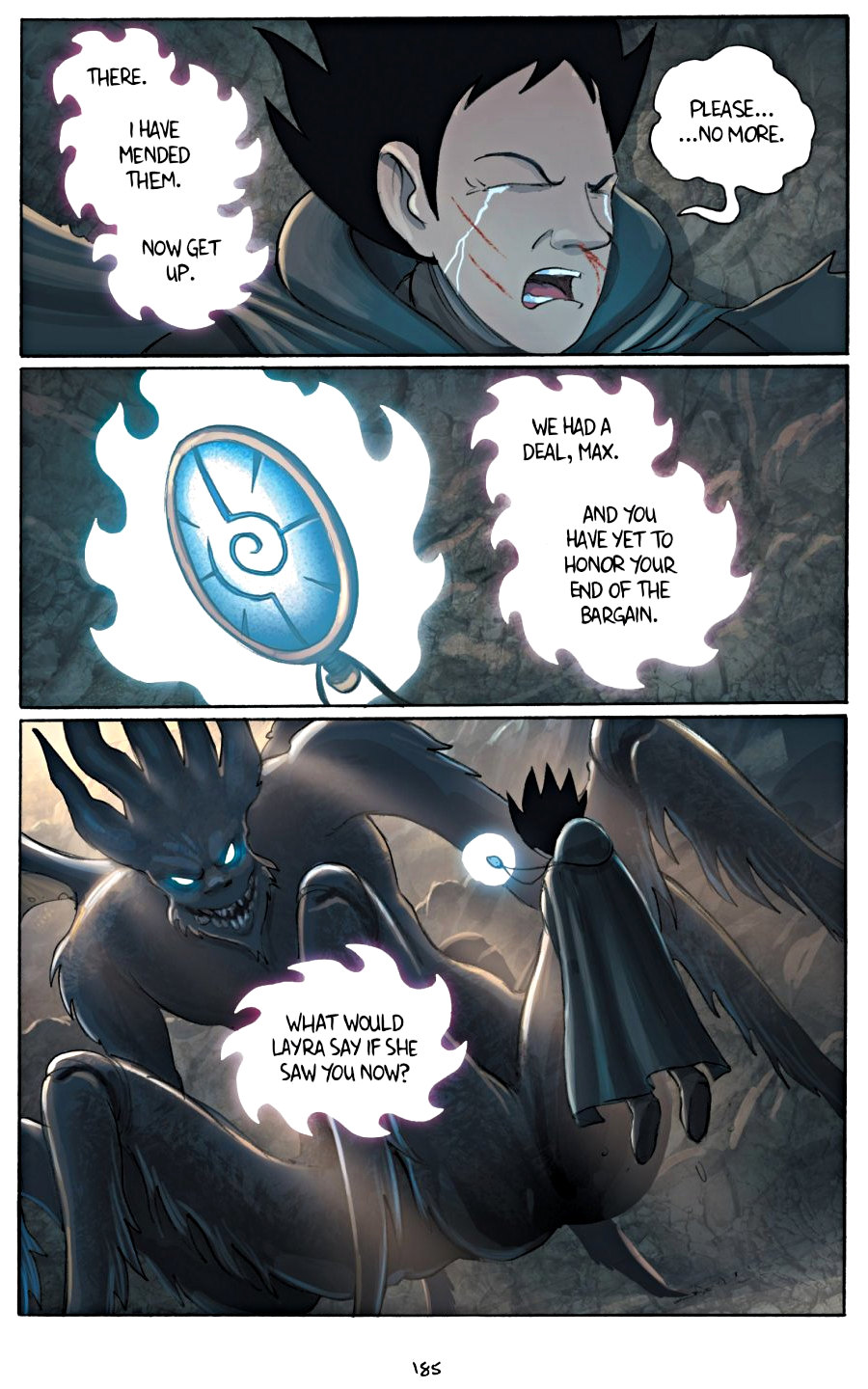 page 185 of amulet 5 prince of the elves graphic novel
