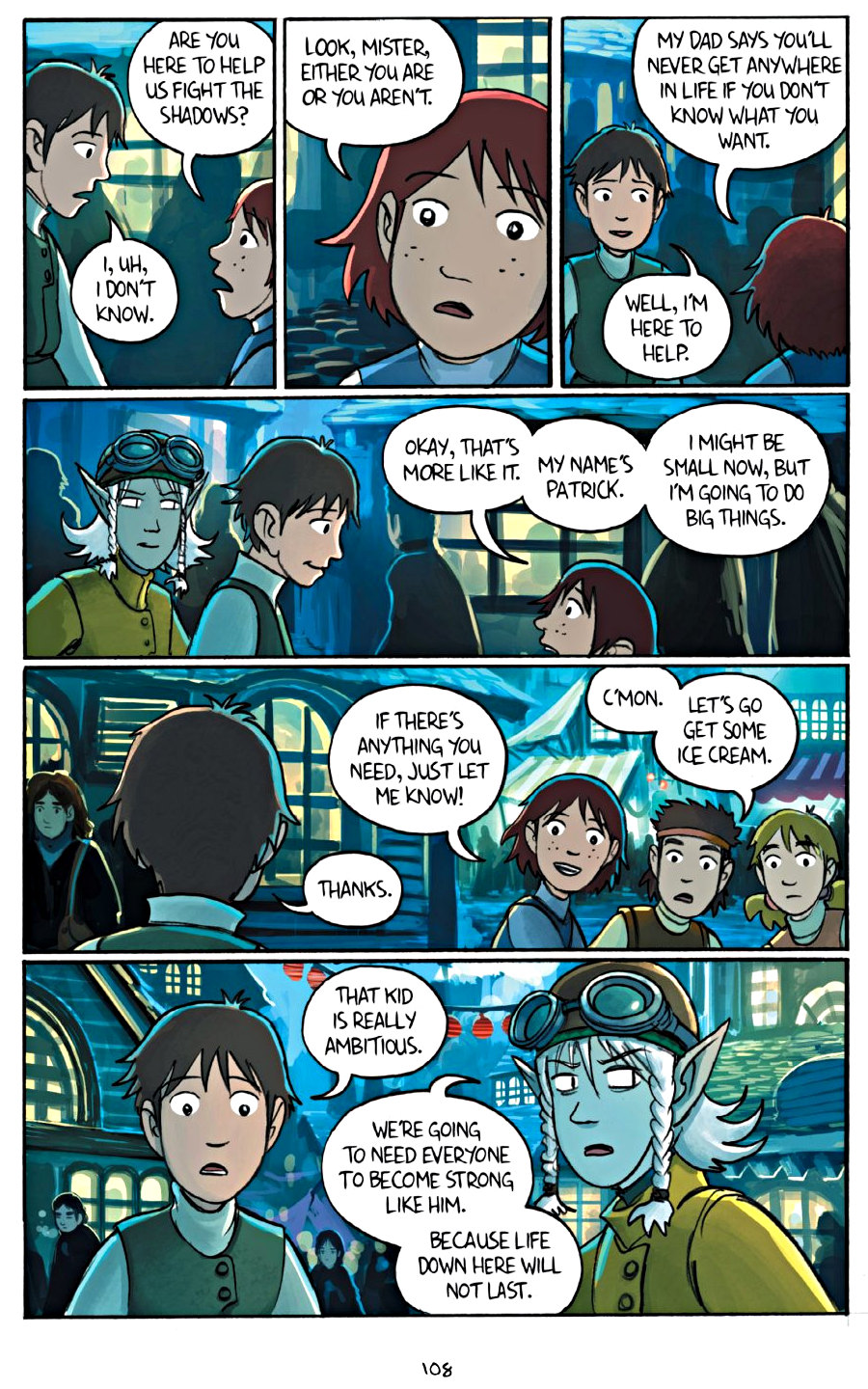 page 108 of amulet 6 escape from lucien graphic novel