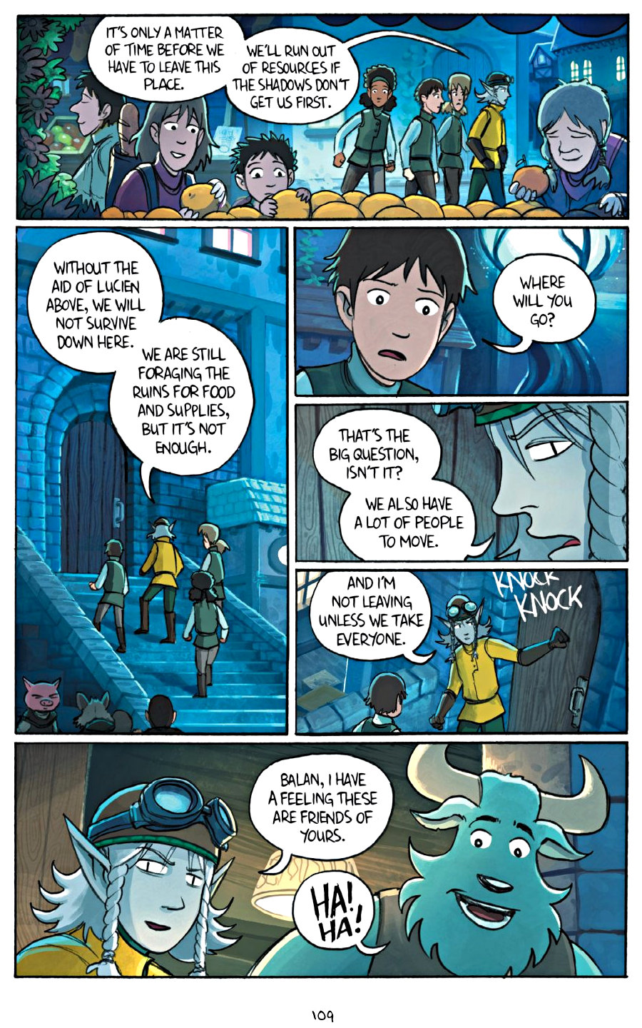 page 109 of amulet 6 escape from lucien graphic novel