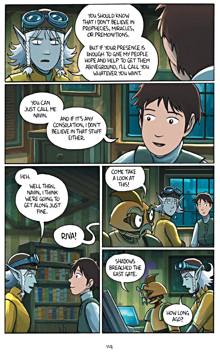 page 119 of amulet 6 escape from lucien graphic novel