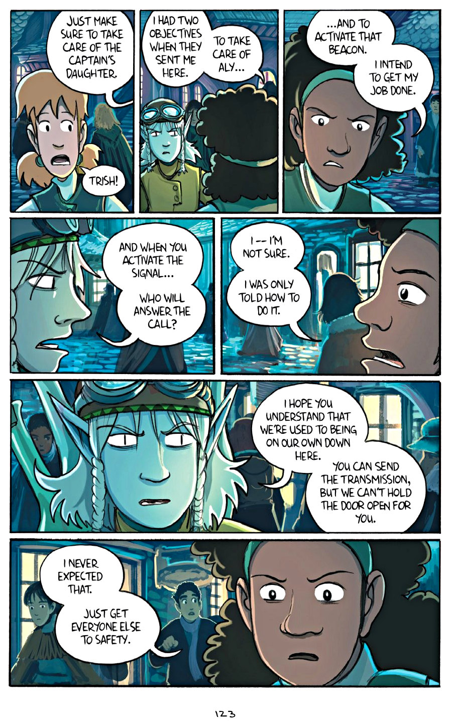 page 123 of amulet 6 escape from lucien graphic novel