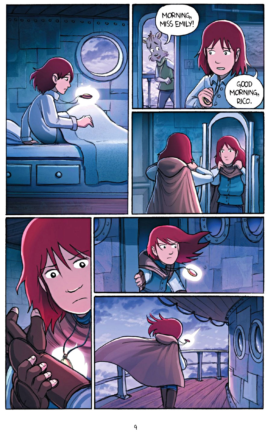page 9 of amulet 7 firelight graphic novel