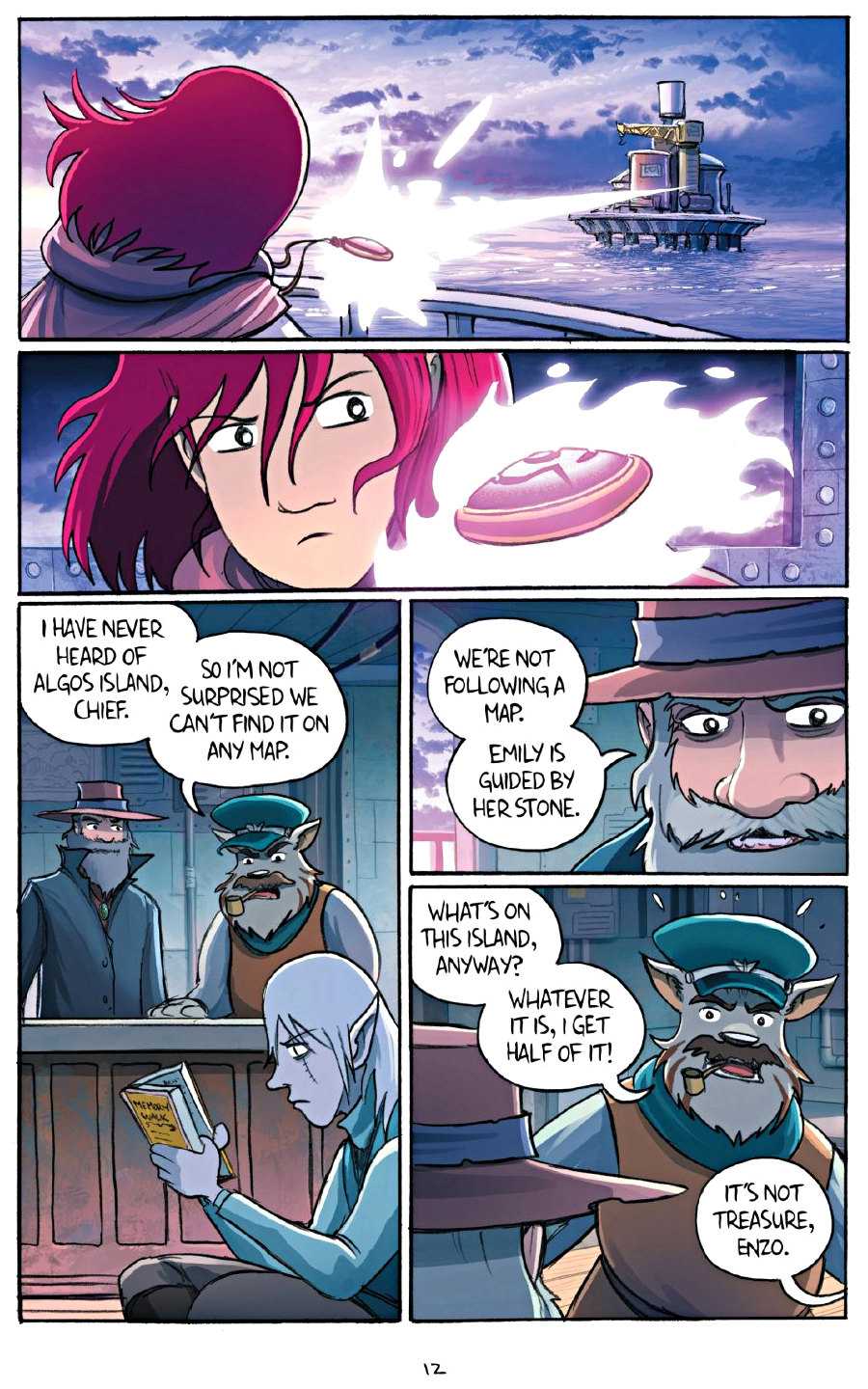 page 12 of amulet 7 firelight graphic novel