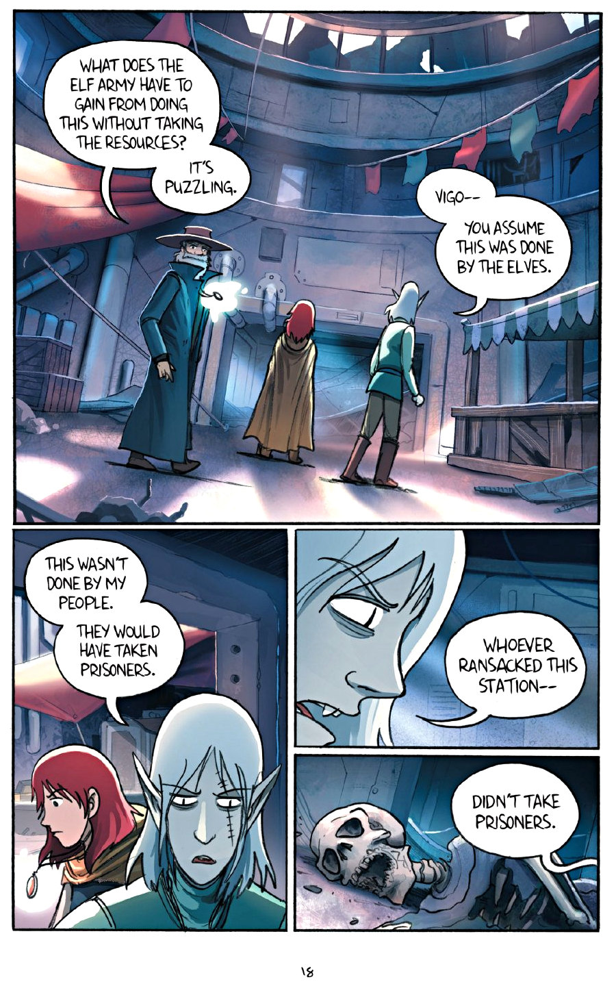 page 18 of amulet 7 firelight graphic novel
