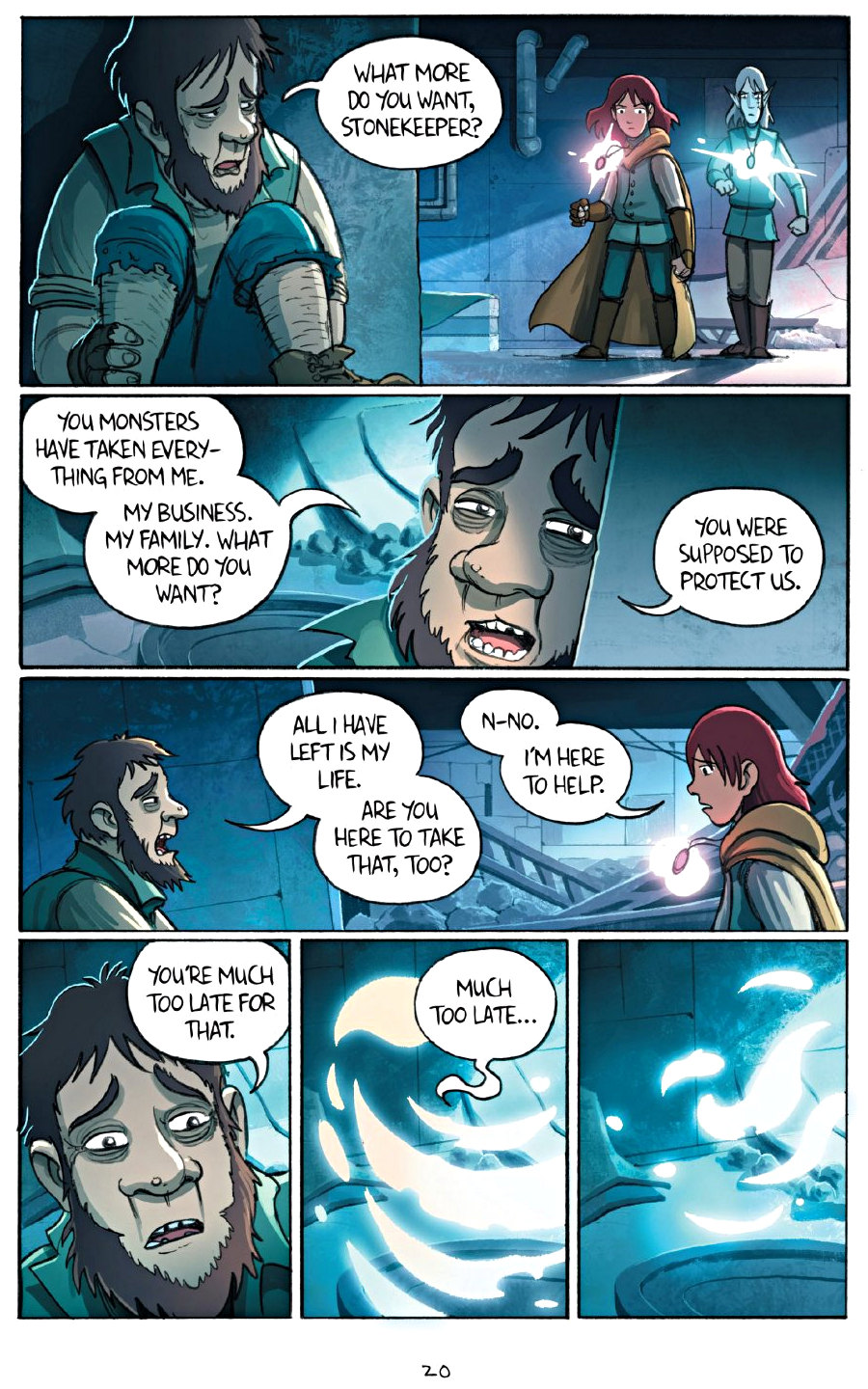 page 20 of amulet 7 firelight graphic novel