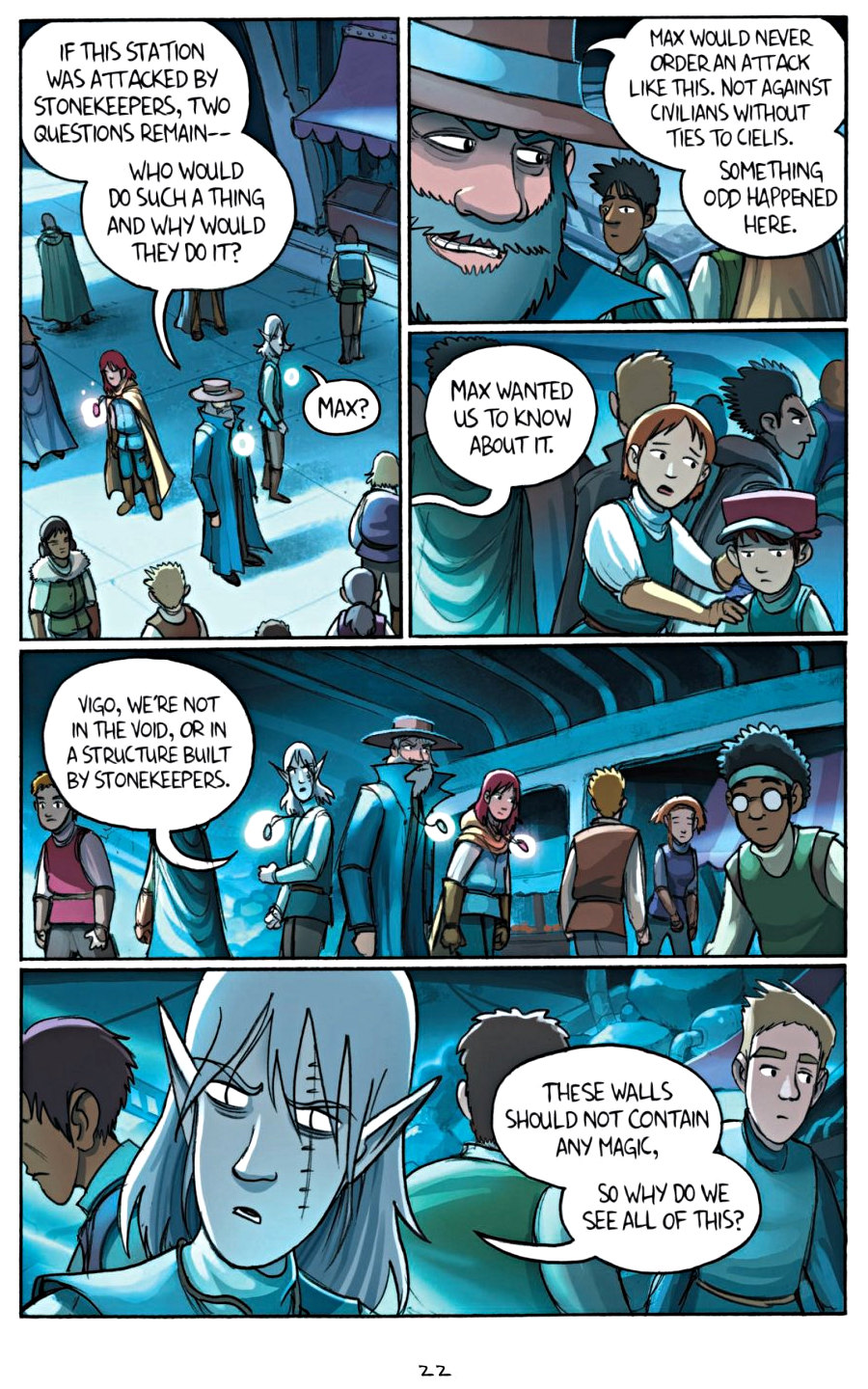 page 22 of amulet 7 firelight graphic novel