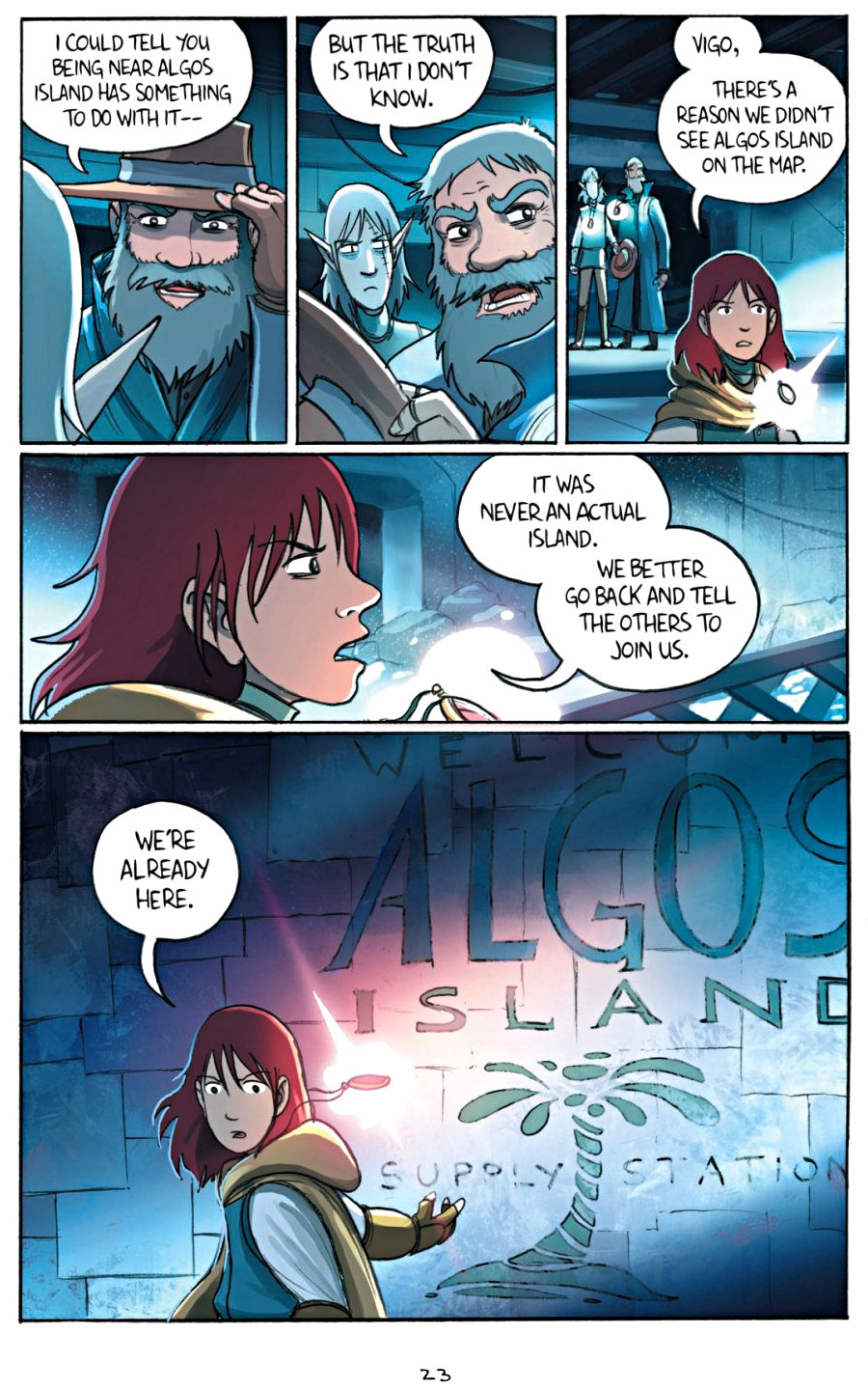 page 23 of amulet 7 firelight graphic novel