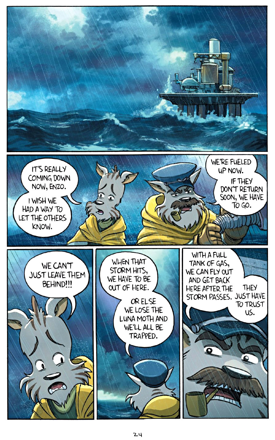 page 24 of amulet 7 firelight graphic novel