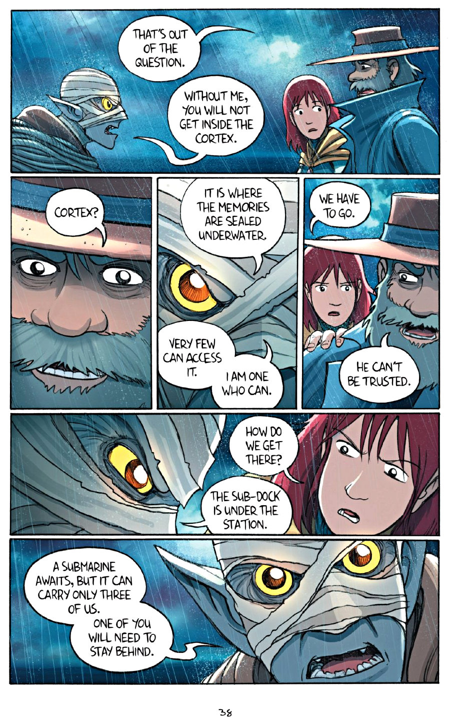 page 38 of amulet 7 firelight graphic novel