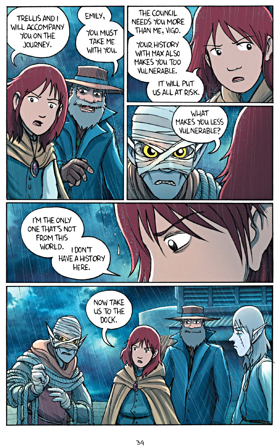 page 39 of amulet 7 firelight graphic novel