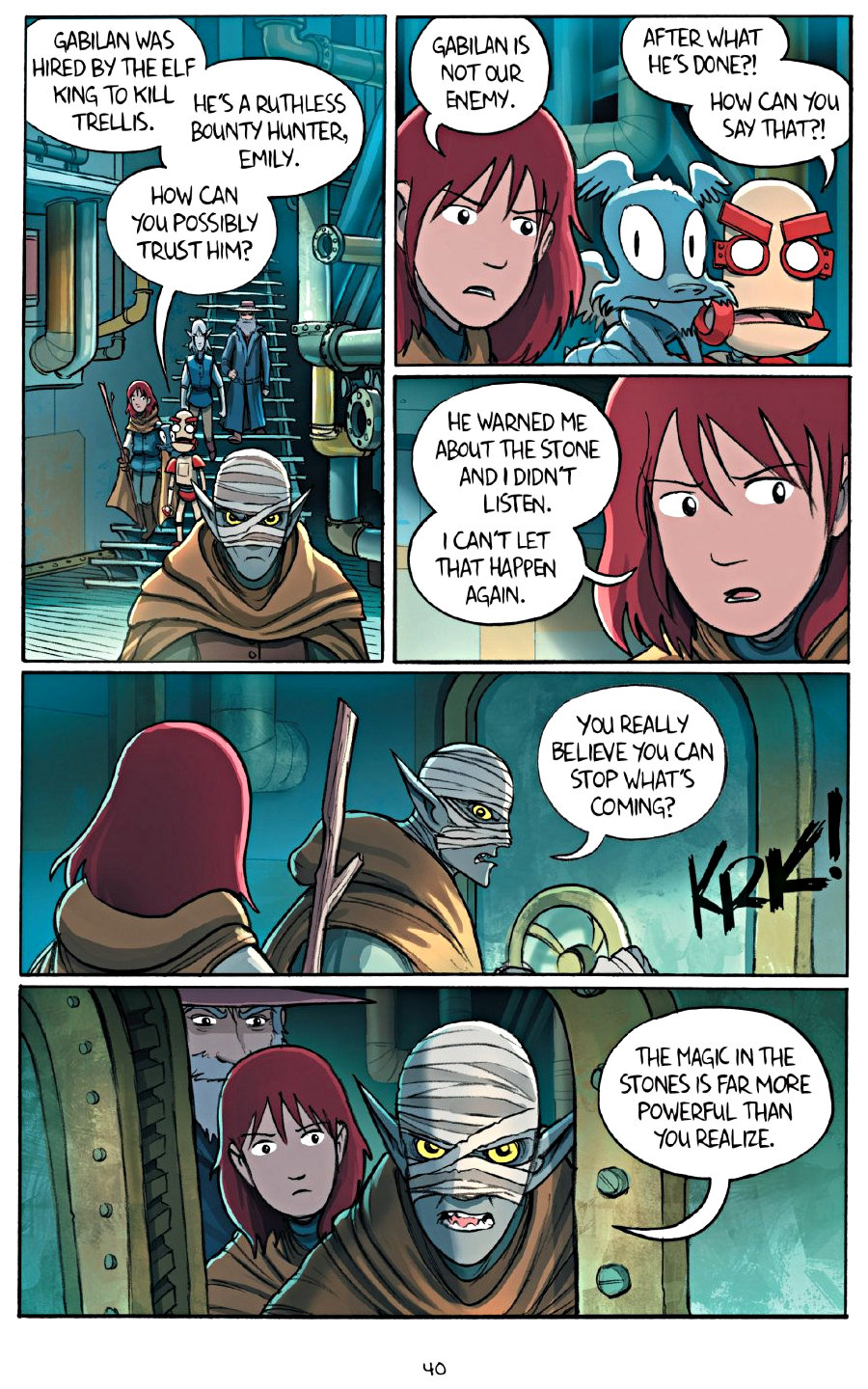 page 40 of amulet 7 firelight graphic novel