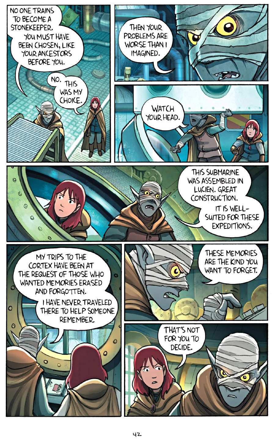 page 42 of amulet 7 firelight graphic novel