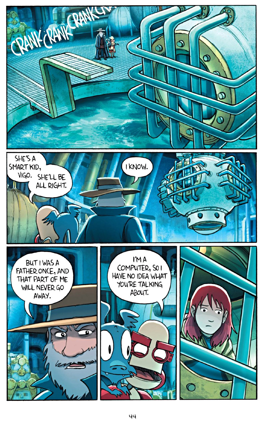 page 44 of amulet 7 firelight graphic novel