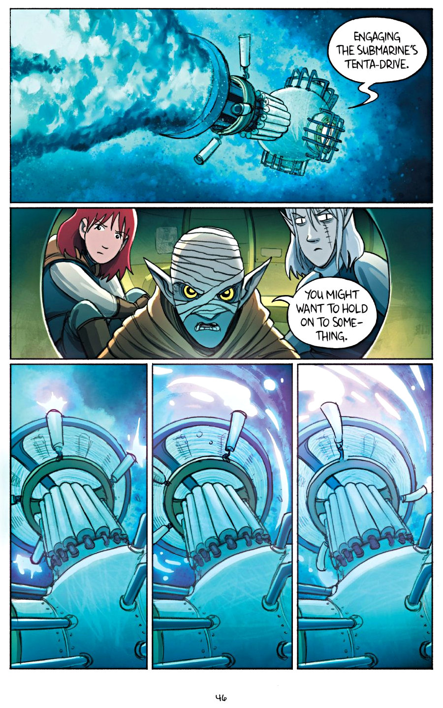 page 46 of amulet 7 firelight graphic novel