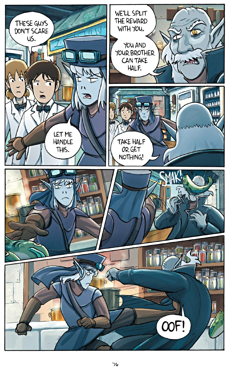 page 76 of amulet 7 firelight graphic novel