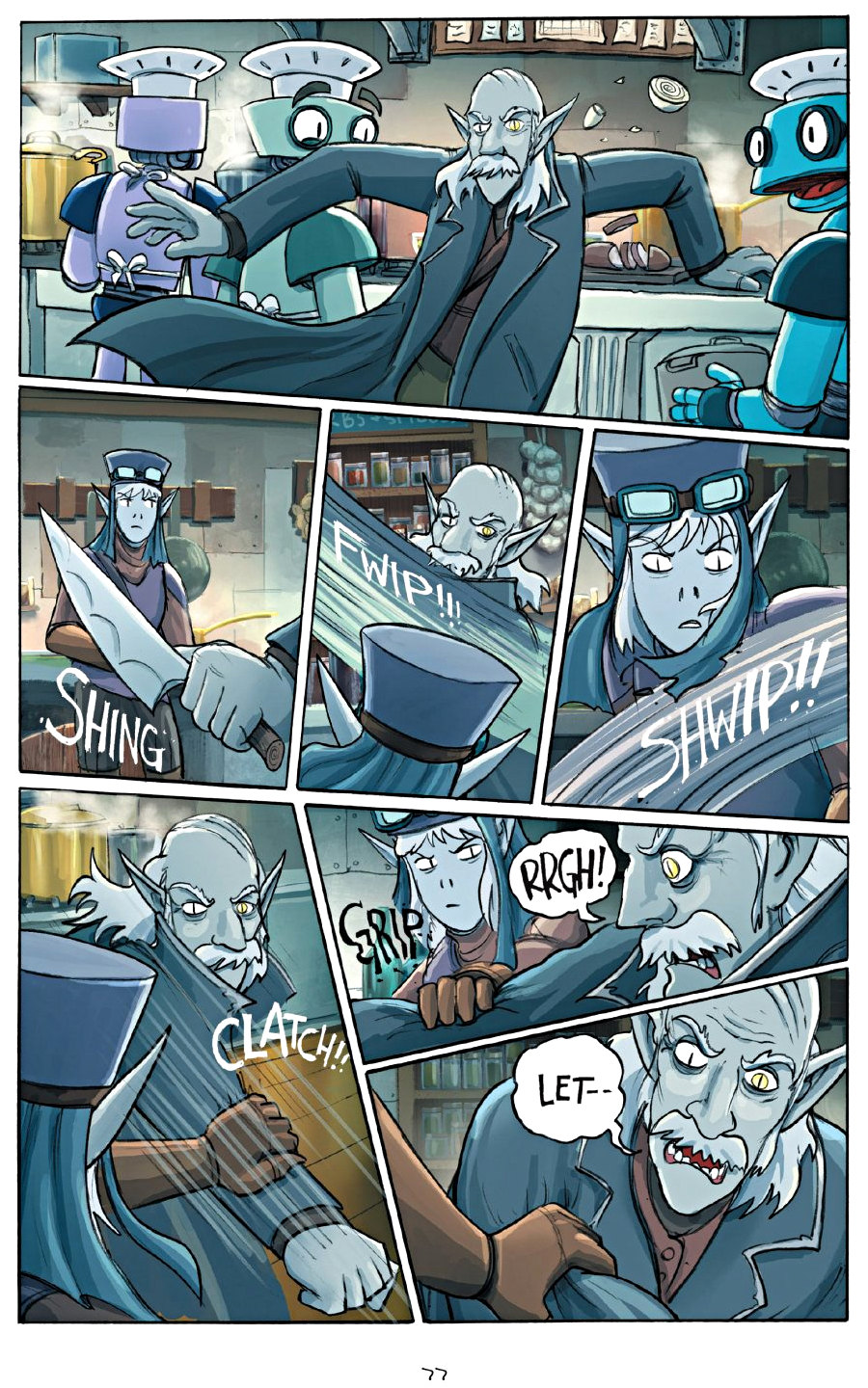 page 77 of amulet 7 firelight graphic novel