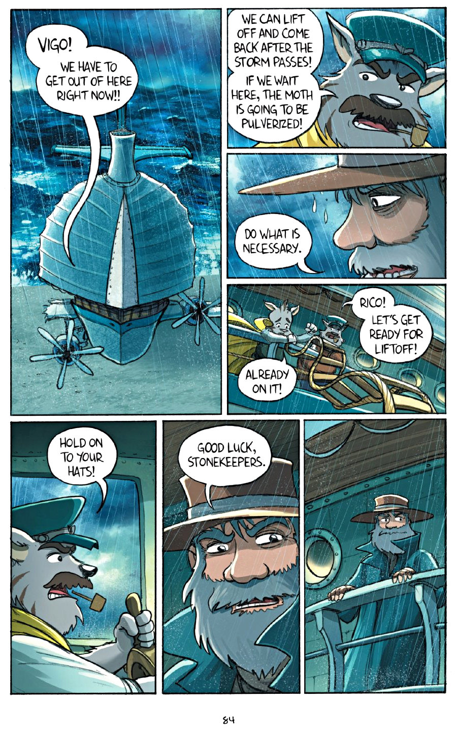 page 84 of amulet 7 firelight graphic novel