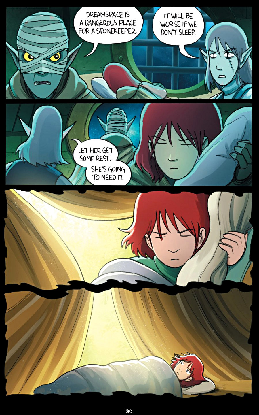 page 86 of amulet 7 firelight graphic novel