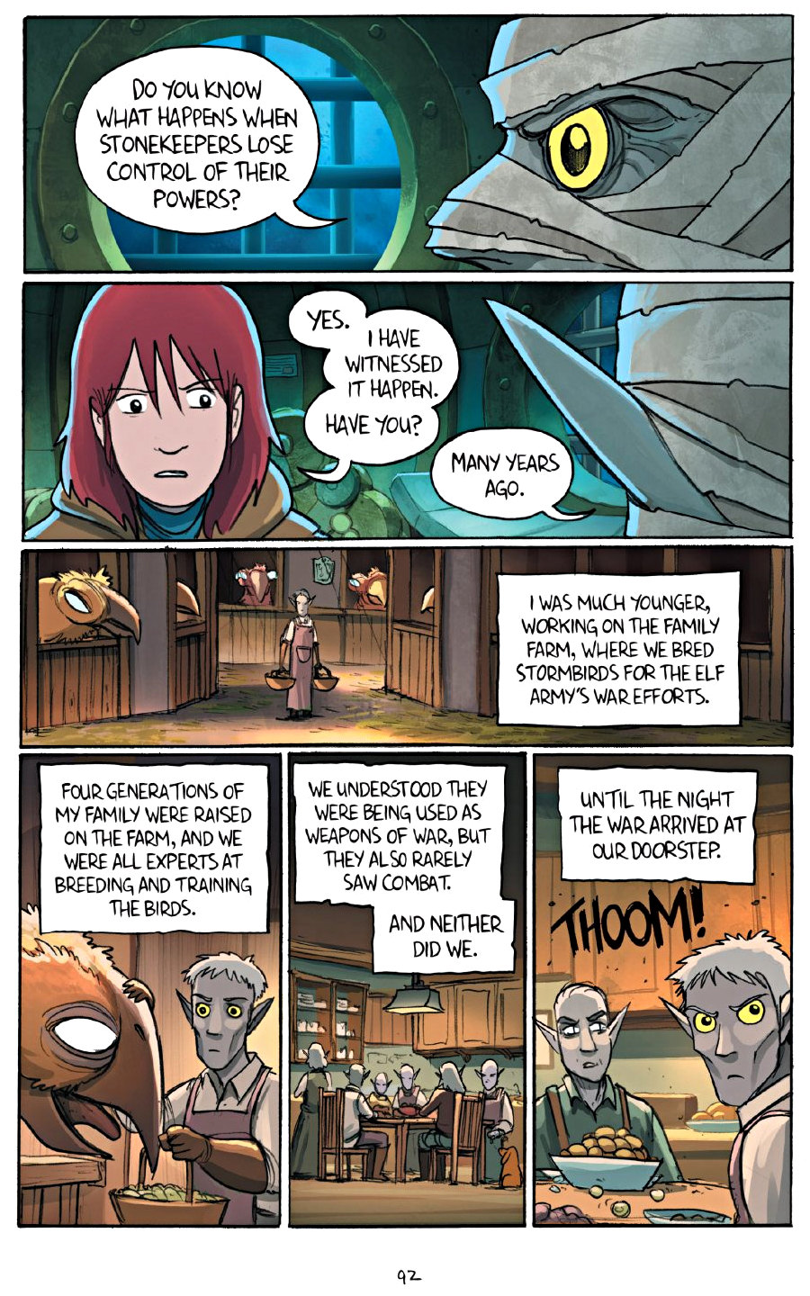 page 92 of amulet 7 firelight graphic novel