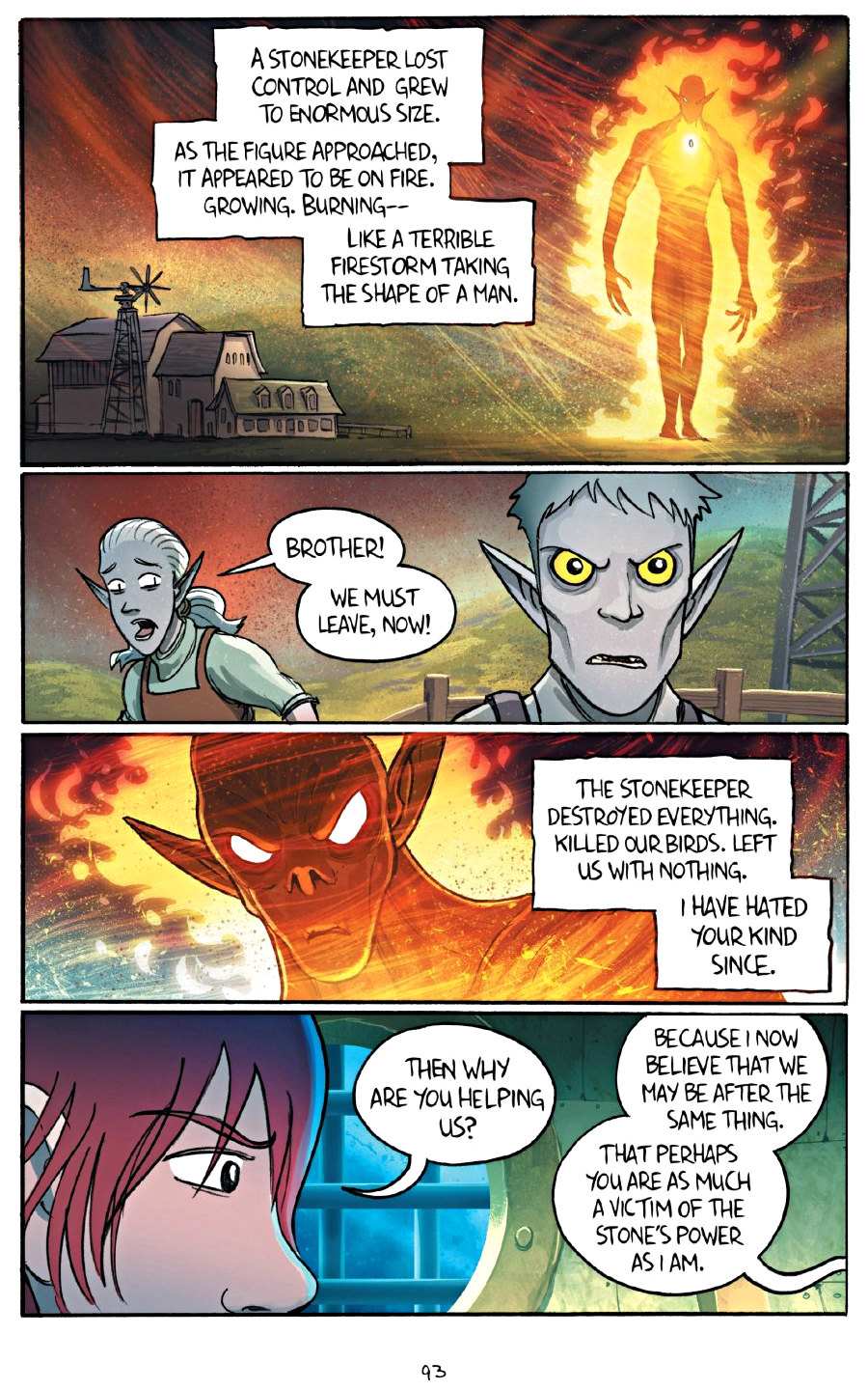 page 93 of amulet 7 firelight graphic novel
