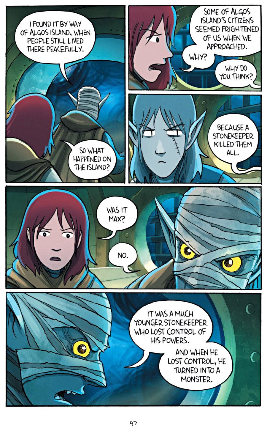 page 97 of amulet 7 firelight graphic novel