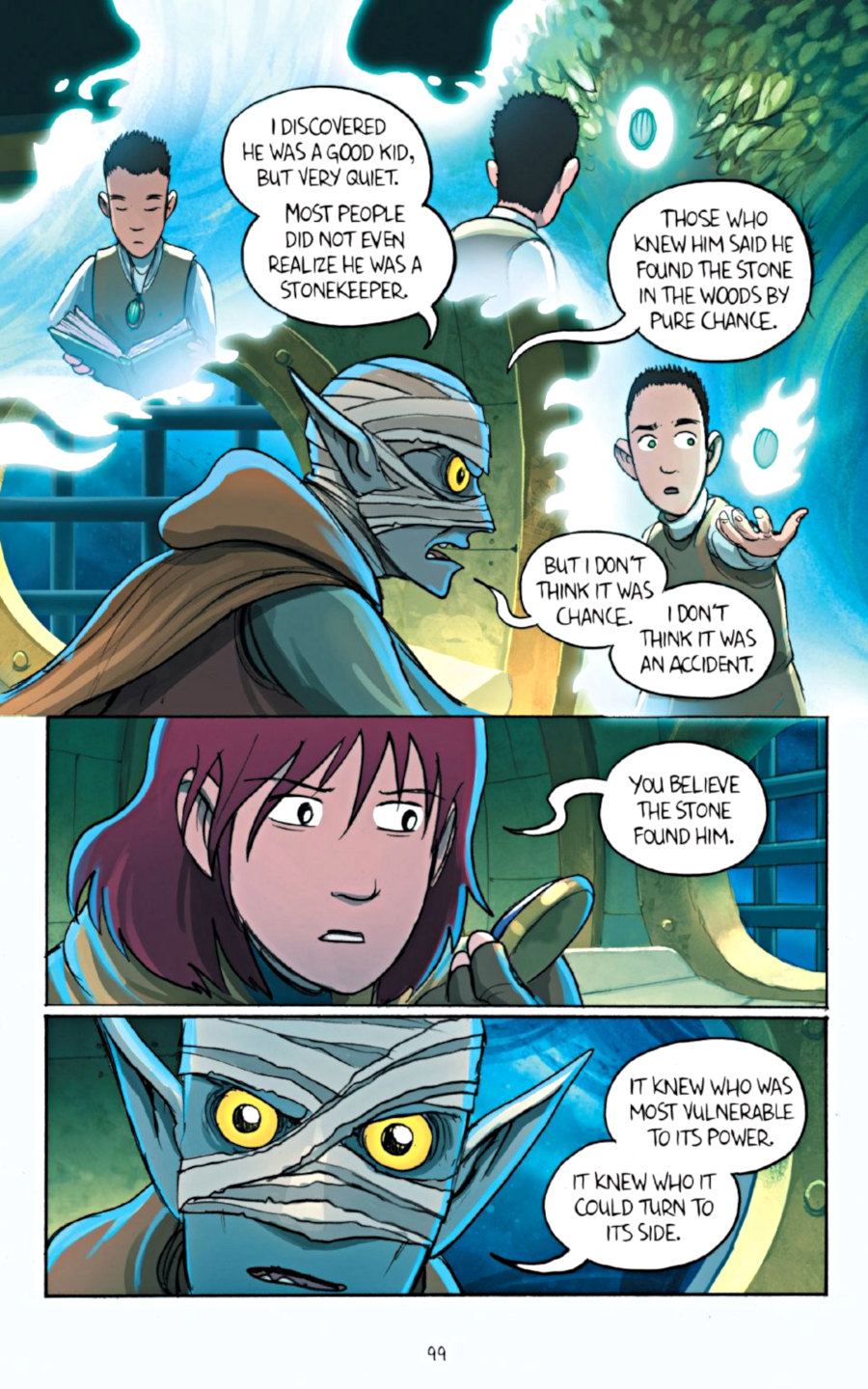 page 99 of amulet 7 firelight graphic novel