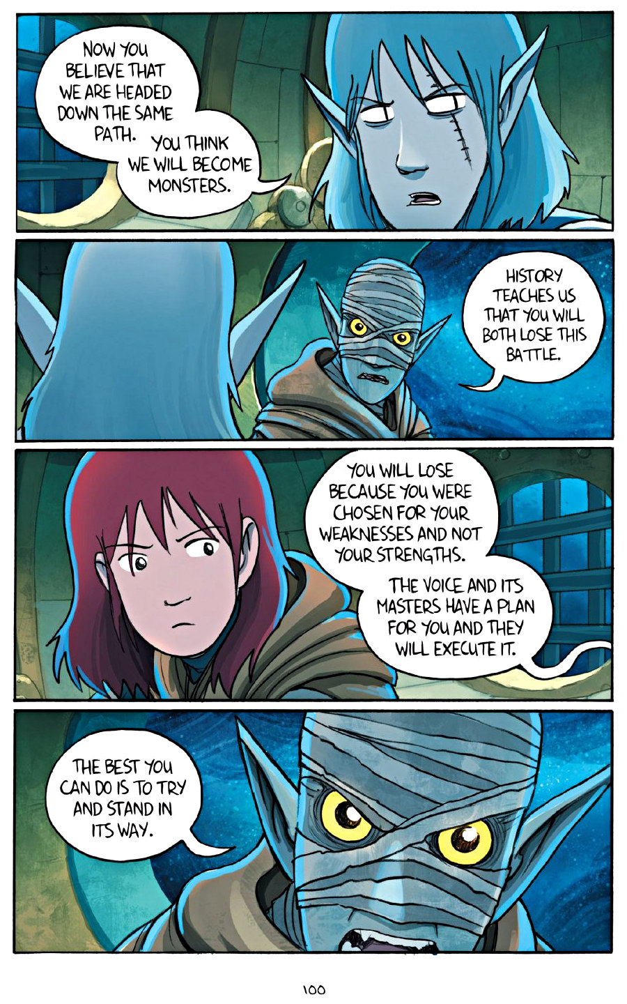 page 100 of amulet 7 firelight graphic novel