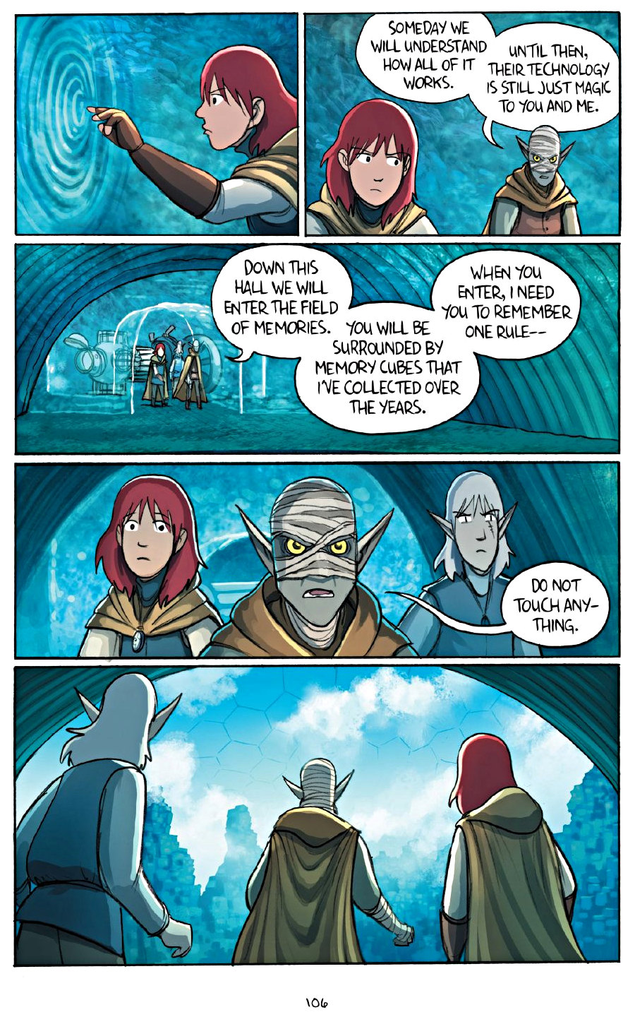 page 106 of amulet 7 firelight graphic novel