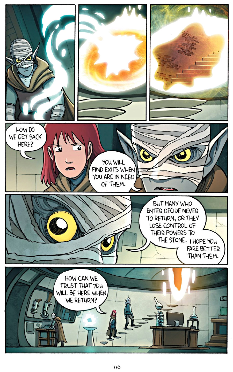 page 110 of amulet 7 firelight graphic novel
