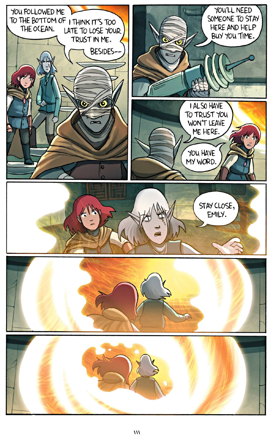 page 111 of amulet 7 firelight graphic novel
