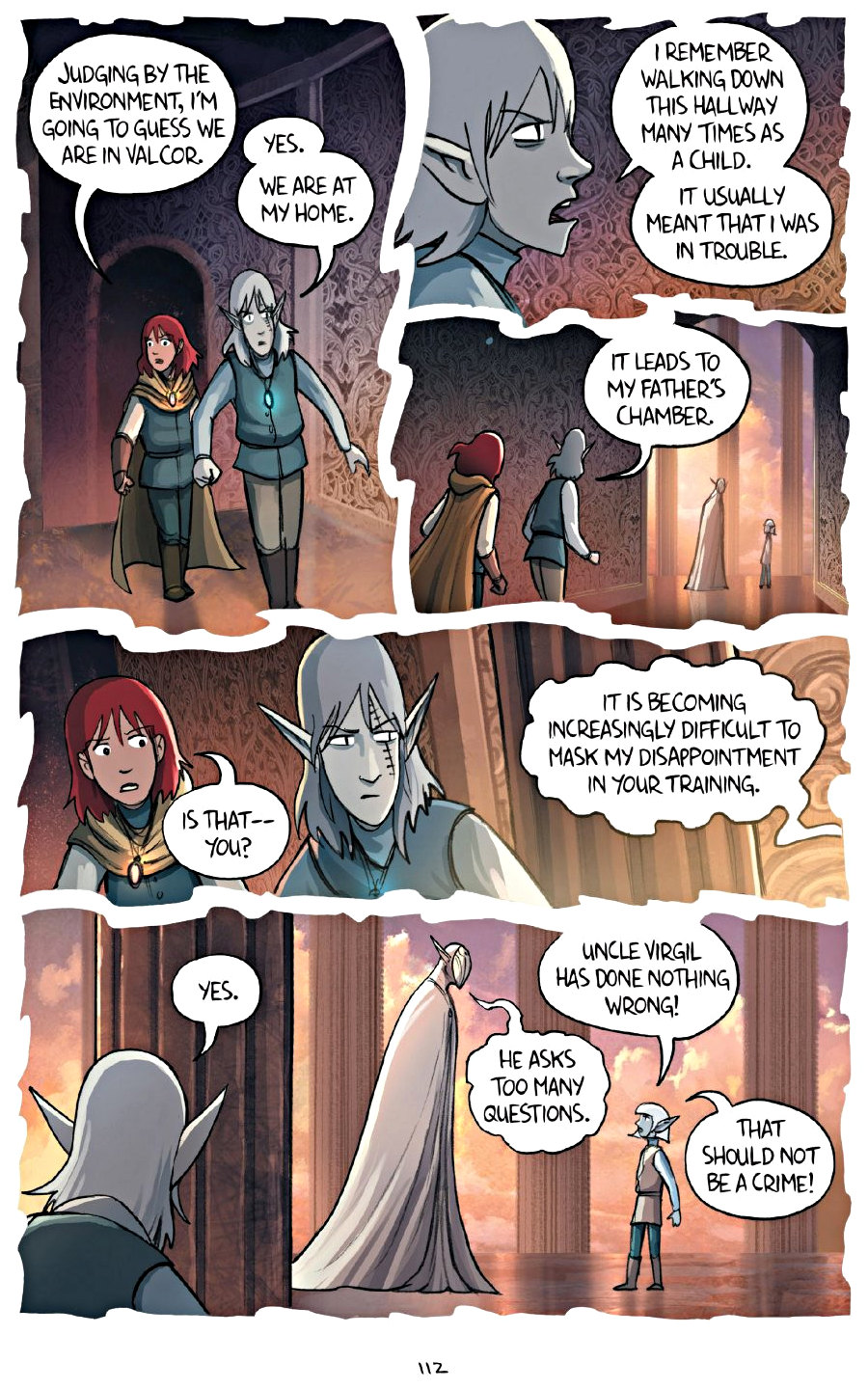 page 112 of amulet 7 firelight graphic novel