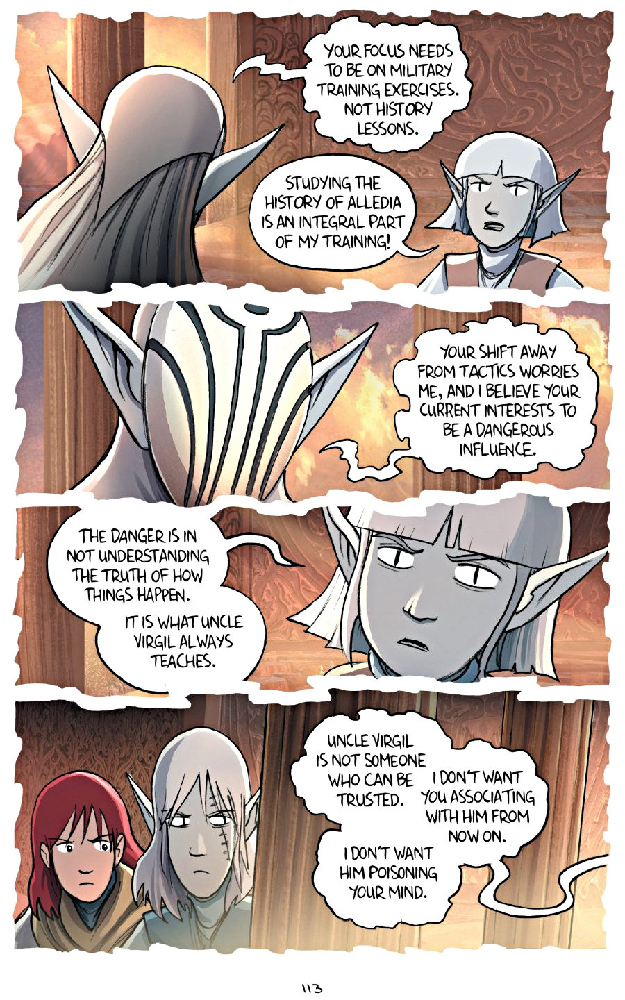 page 113 of amulet 7 firelight graphic novel