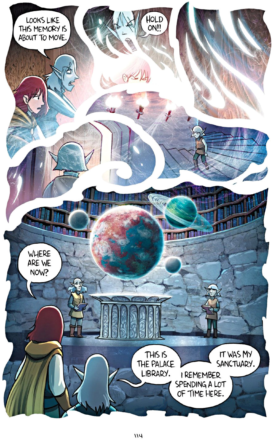 page 114 of amulet 7 firelight graphic novel