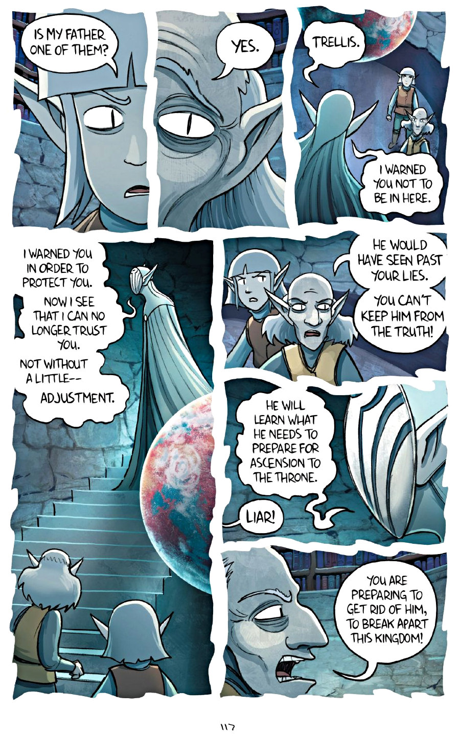 page 117 of amulet 7 firelight graphic novel