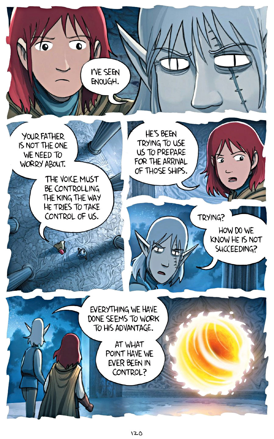 page 120 of amulet 7 firelight graphic novel