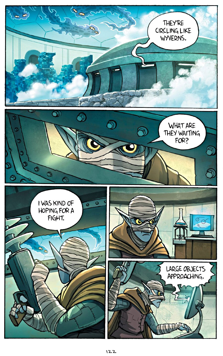 page 122 of amulet 7 firelight graphic novel