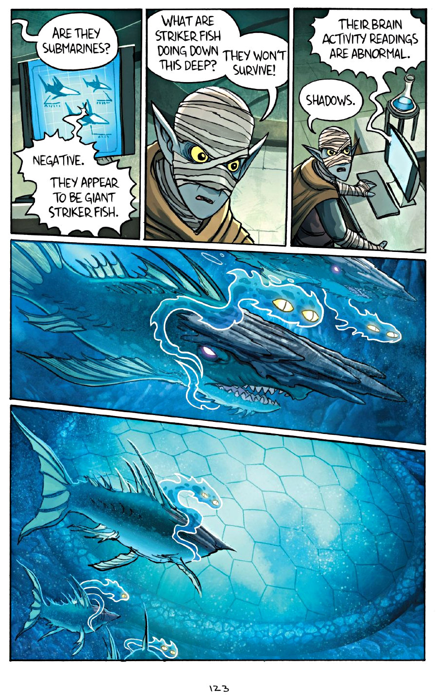 page 123 of amulet 7 firelight graphic novel