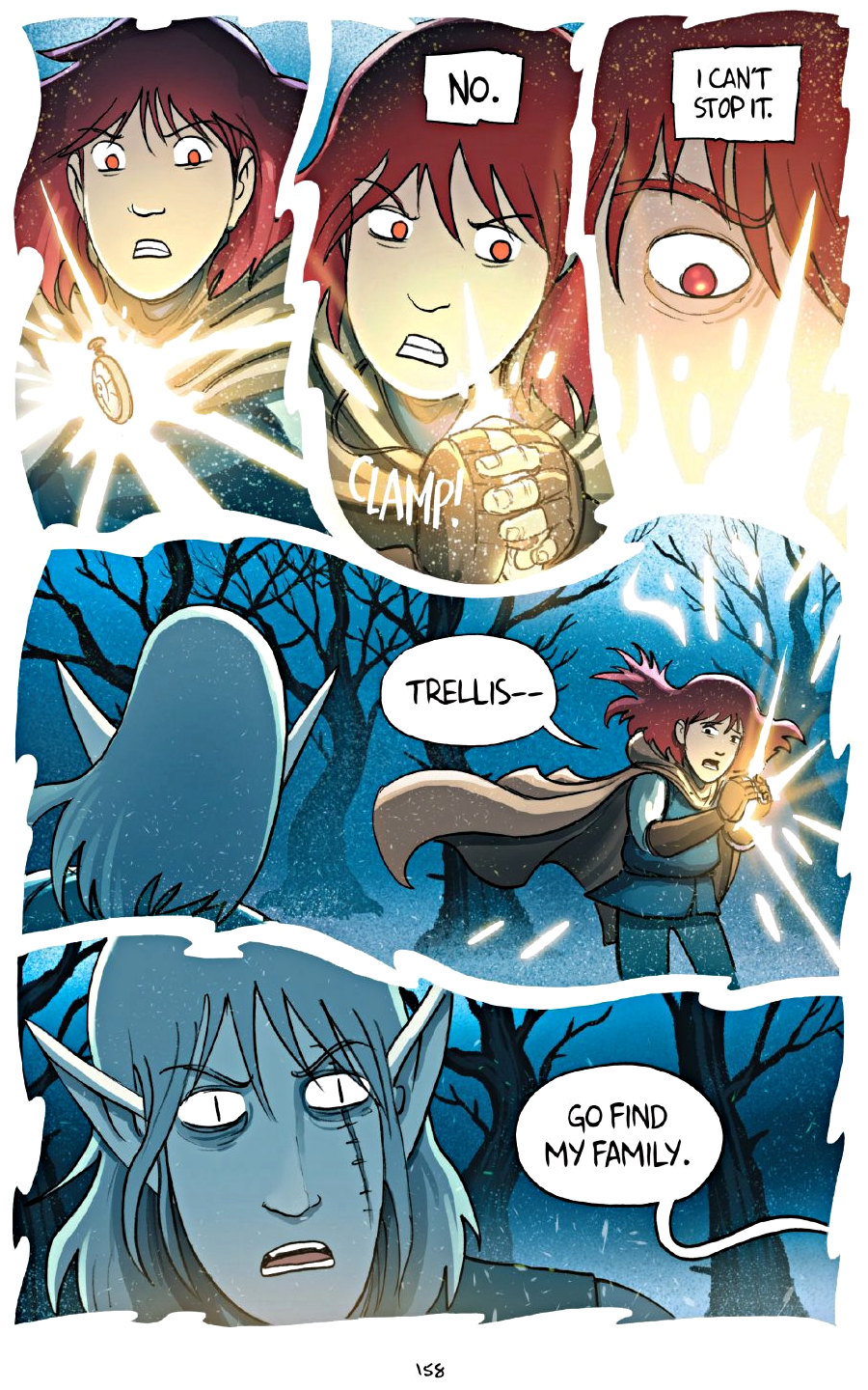 page 158 of amulet 7 firelight graphic novel