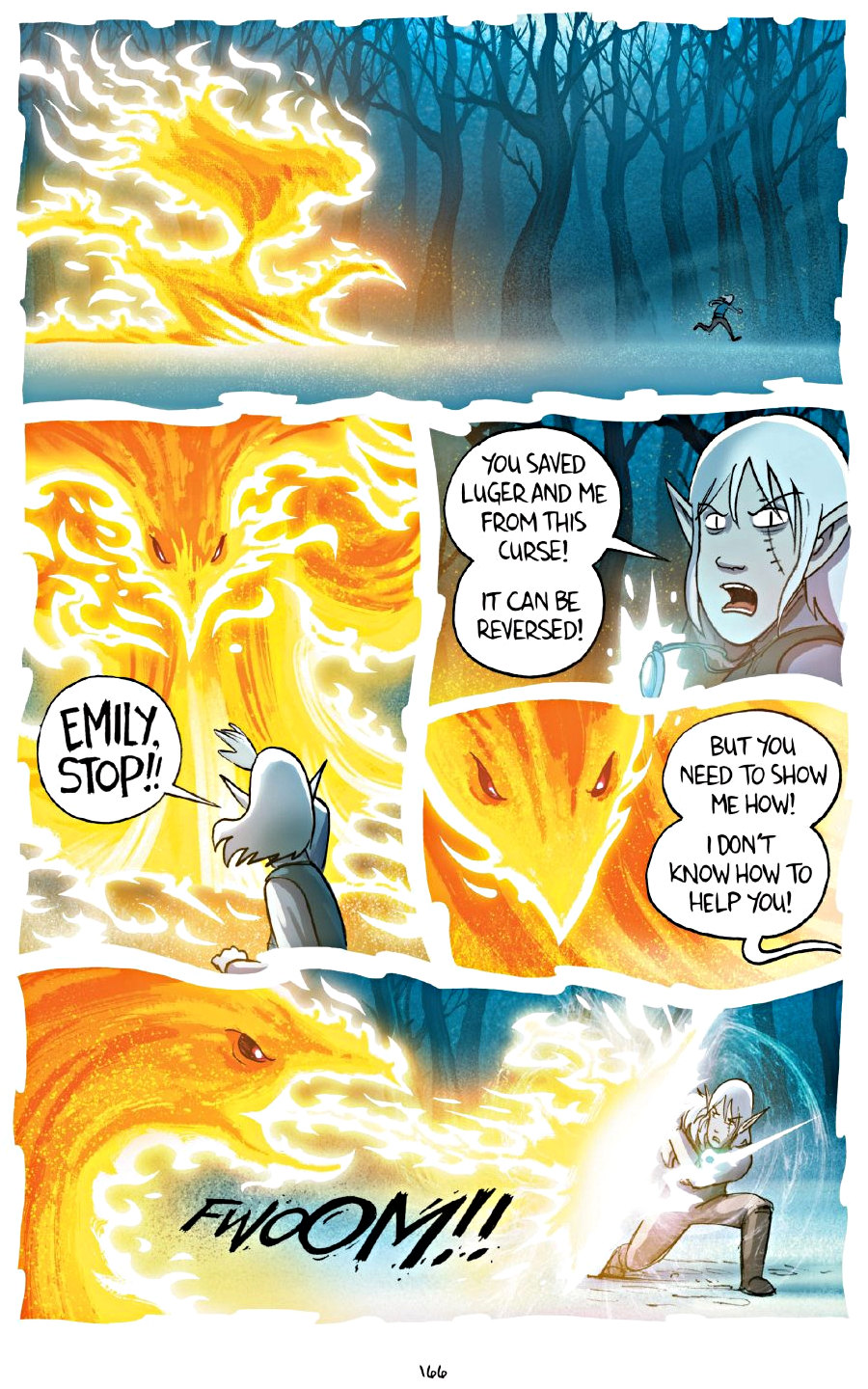 page 166 of amulet 7 firelight graphic novel