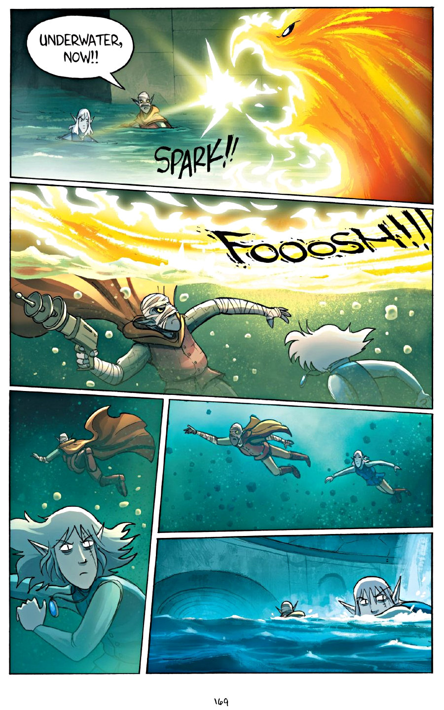 page 169 of amulet 7 firelight graphic novel