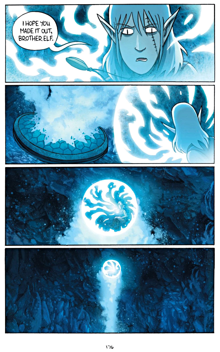 page 176 of amulet 7 firelight graphic novel