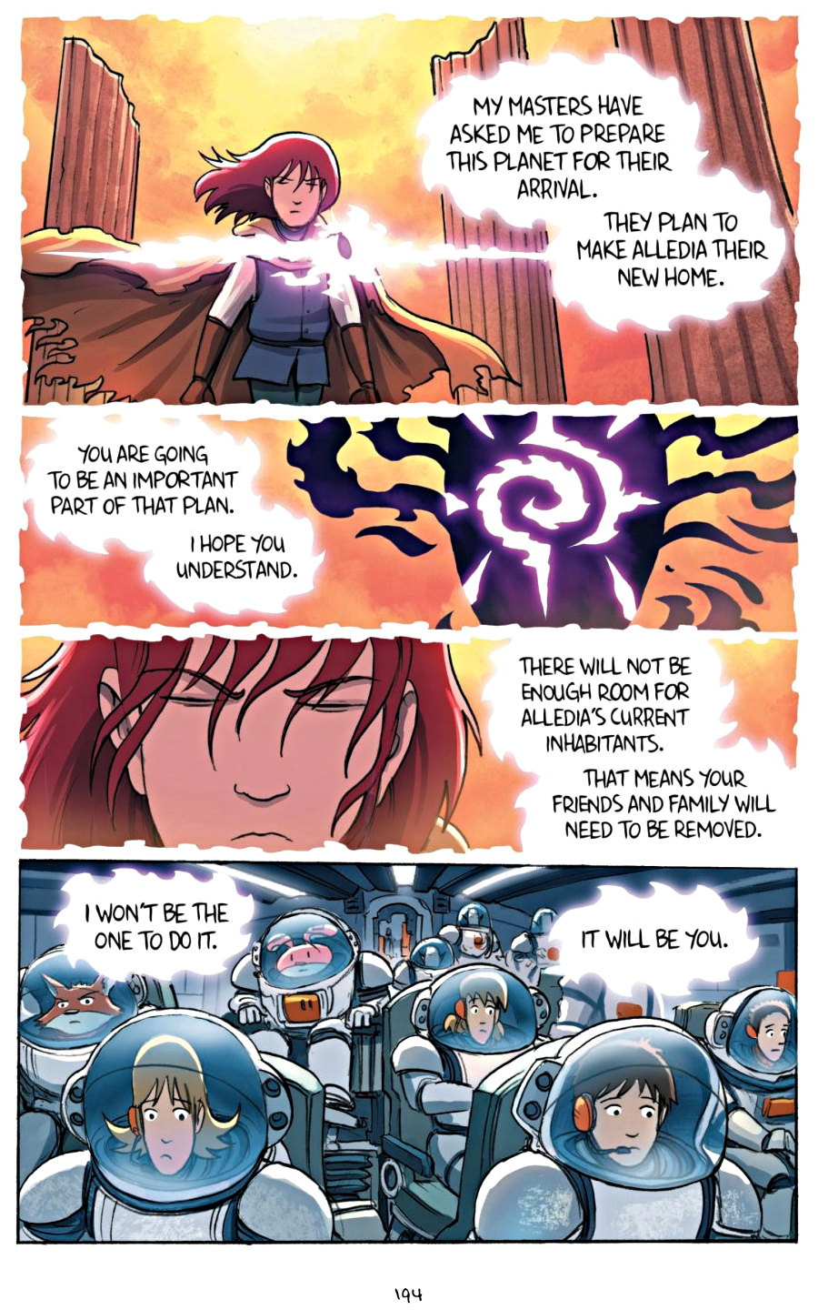page 194 of amulet 7 firelight graphic novel