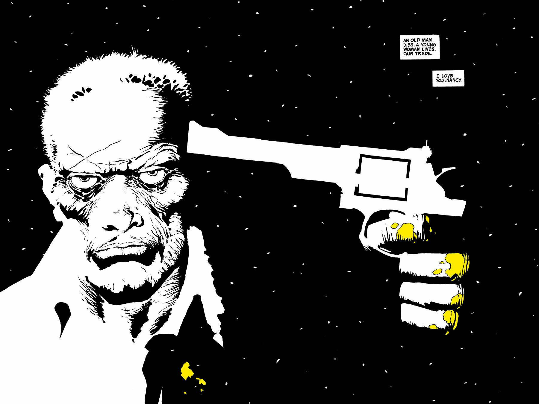 page 218-219 of sin city 4 that yellow bastard